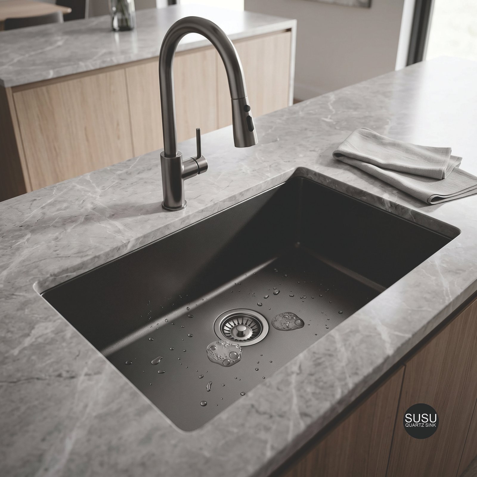 SUSU Single Bowl Quartz Sink